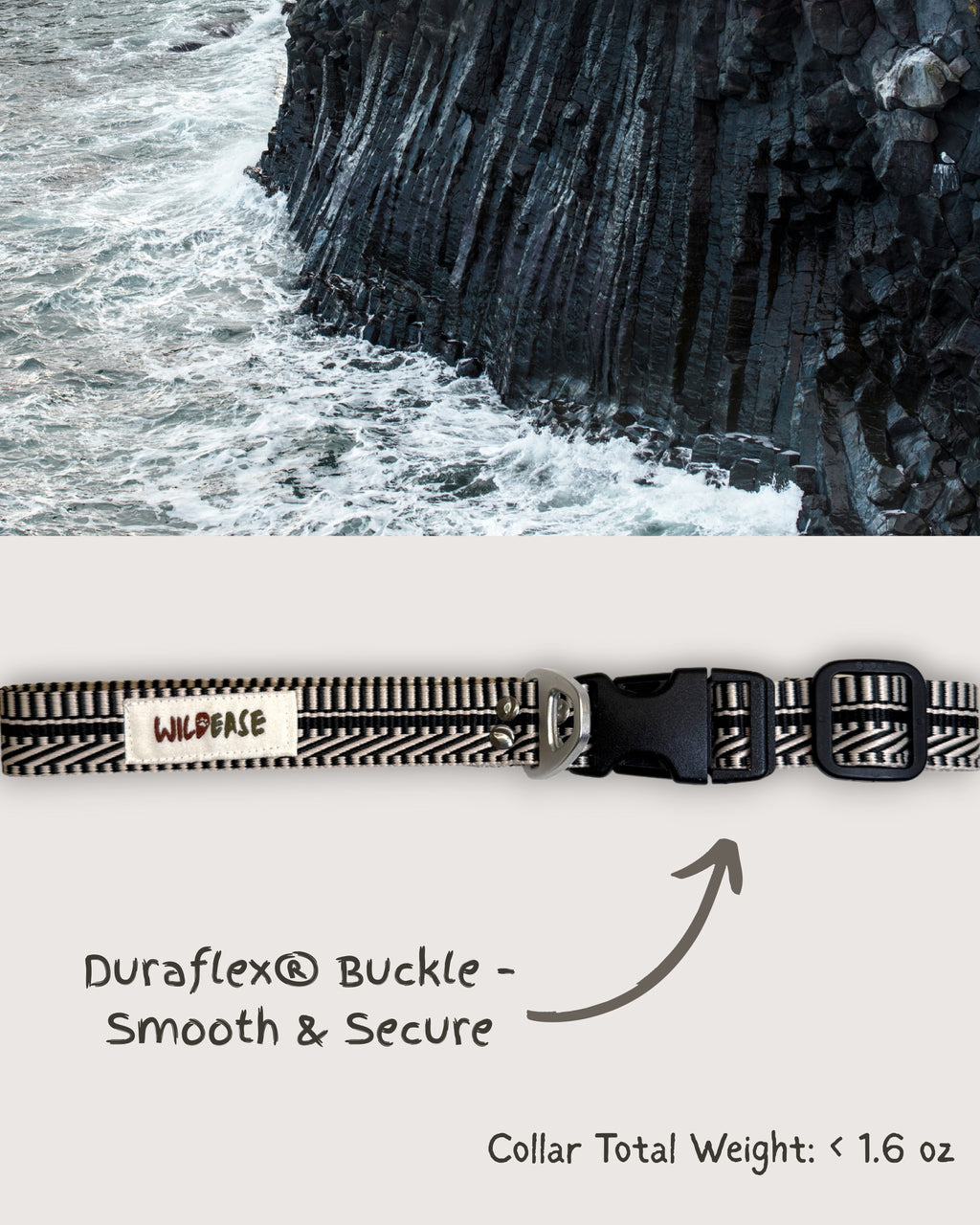 Basalt Cliff - Handmade Lightweight Dog Collar