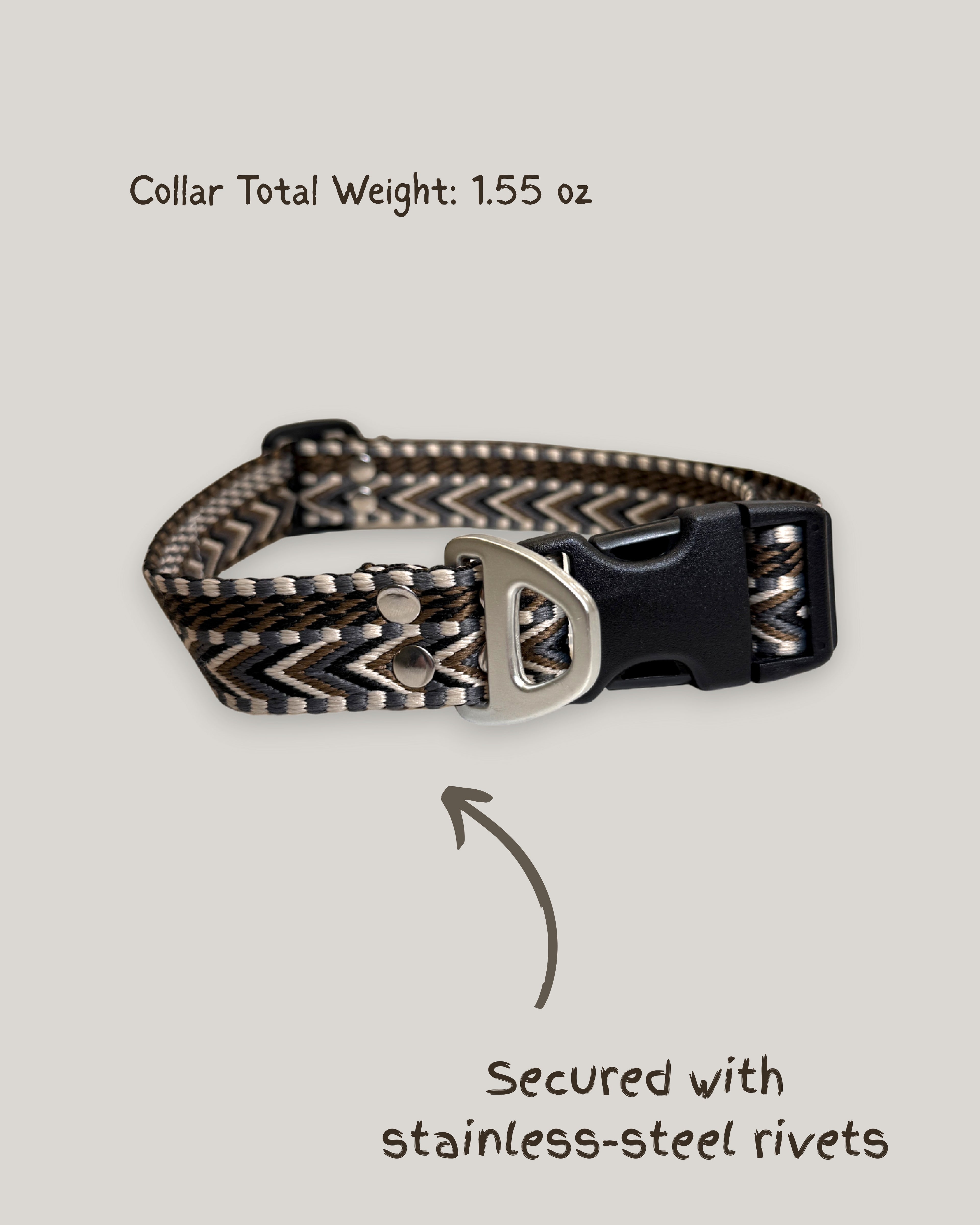 Stillstone - Handmade Lightweight Dog Collar