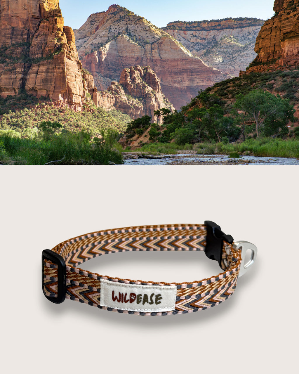 Canyon Glow - Handmade Lightweight Dog Collar
