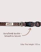 Plum Dusk - Handmade Lightweight Dog Collar