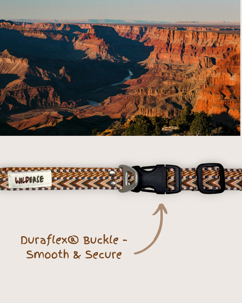 Canyon Glow - Handmade Lightweight Dog Collar