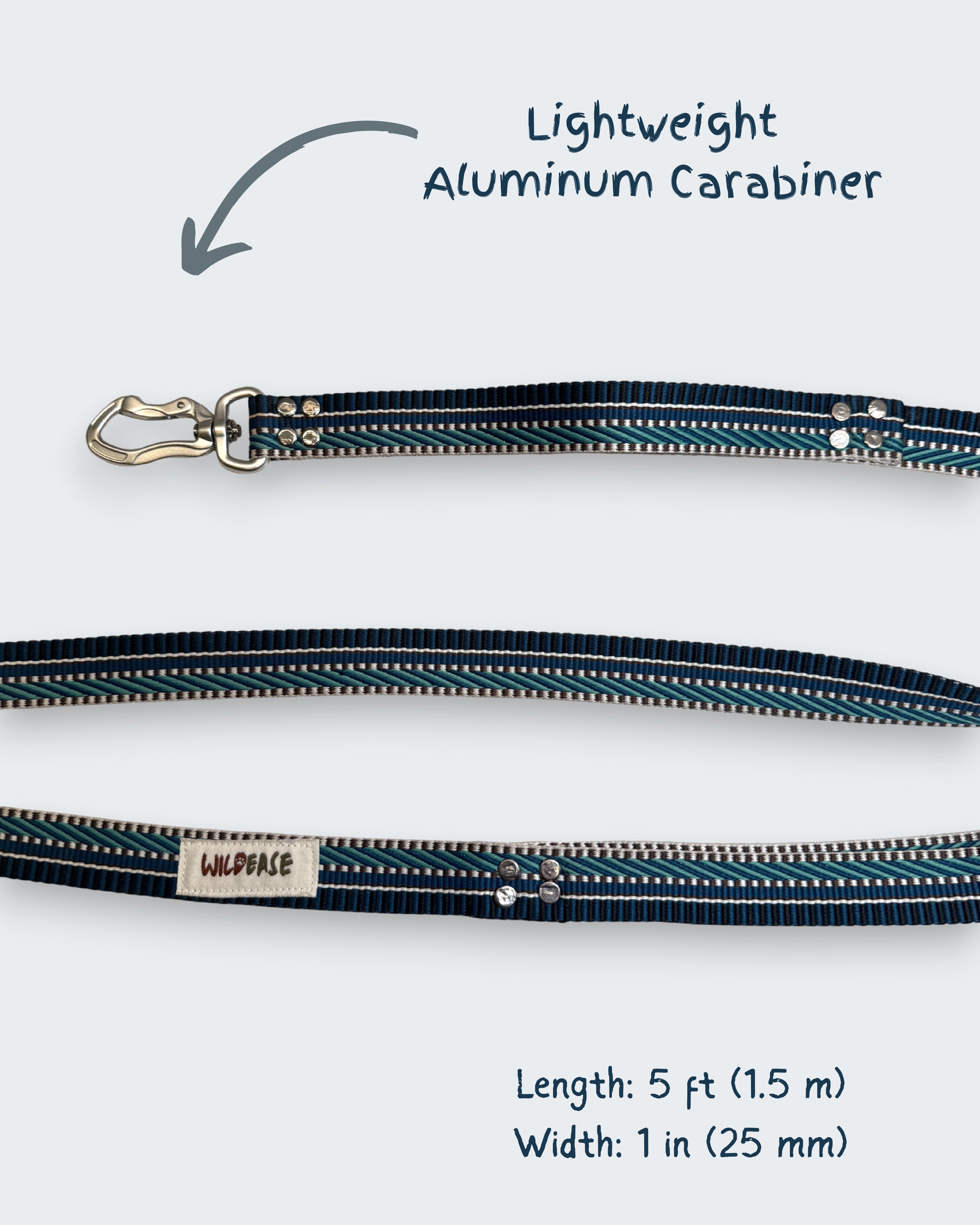 Azure Wave - Handmade Lightweight Dog Collar