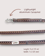 Plum Dusk - Handmade Lightweight Dog Leash