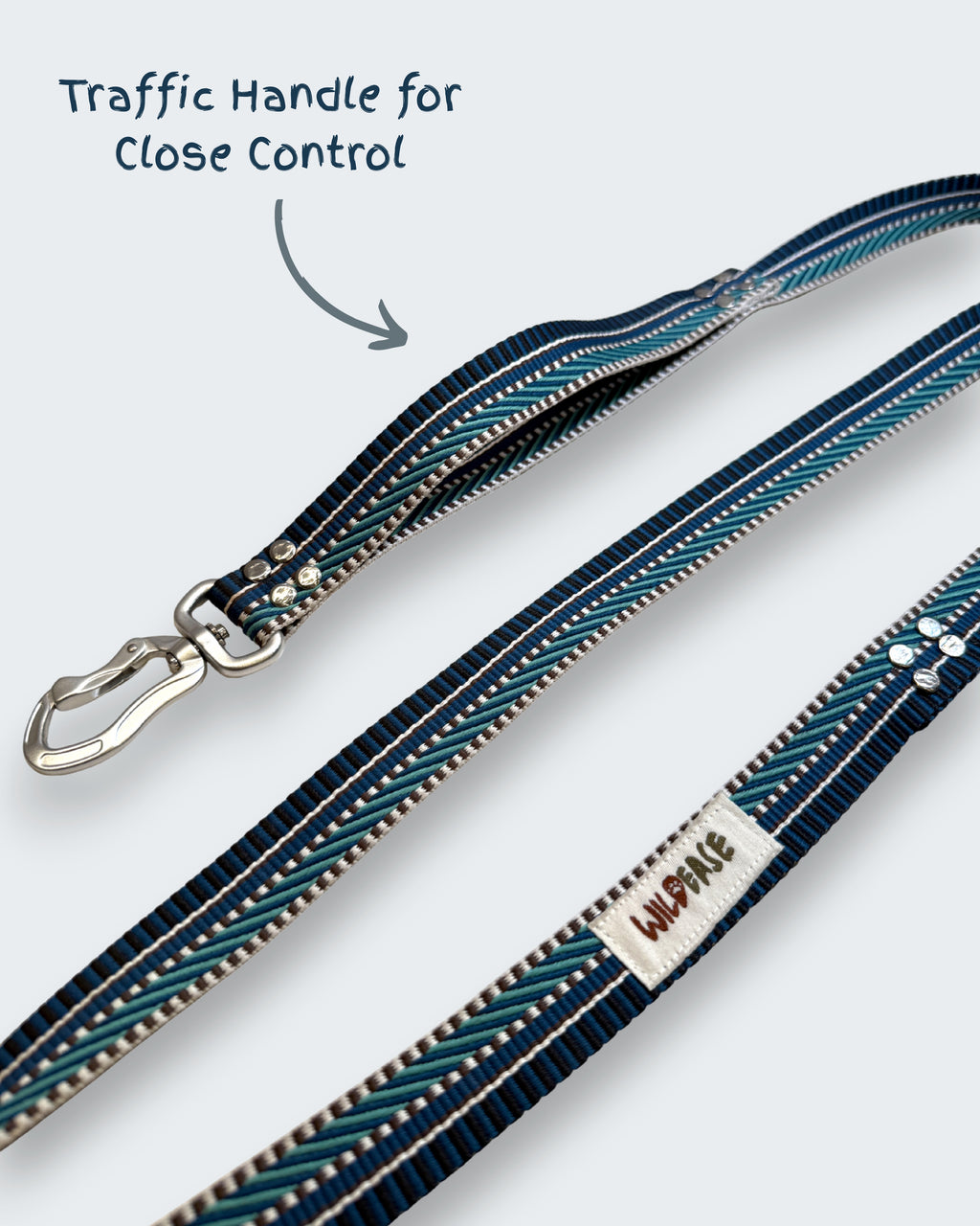 Azure Wave - Handmade Lightweight Dog Leash