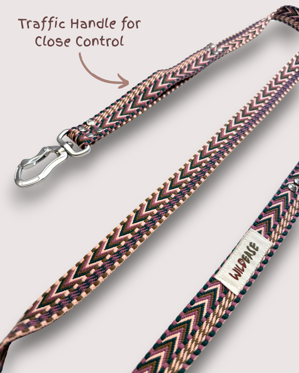 Plum Dusk - Handmade Lightweight Dog Leash