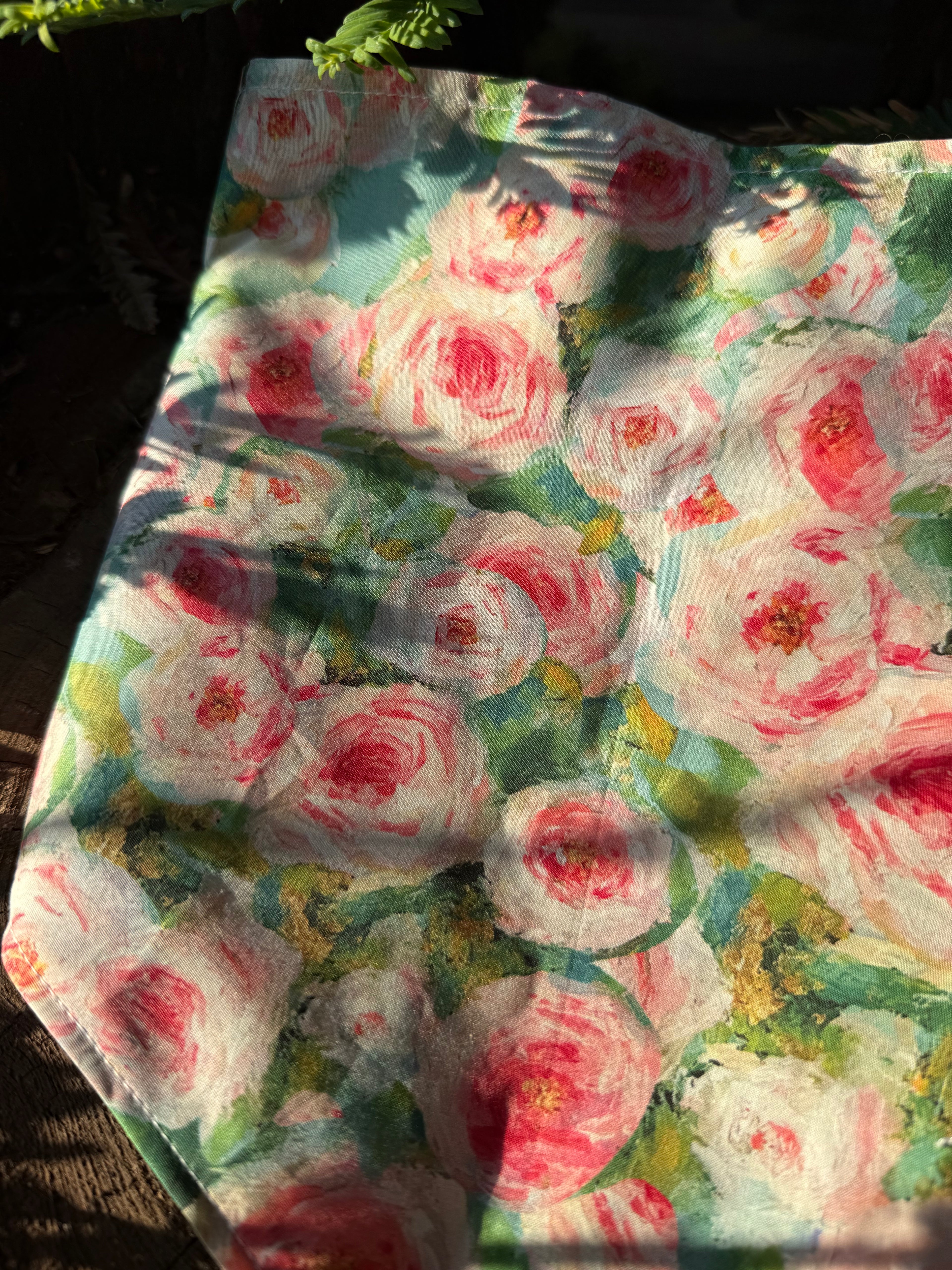 Blush Garden - Cotton Dog Bandana